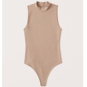 A&F Soft Collection Nude Sleeveless Bodysuit